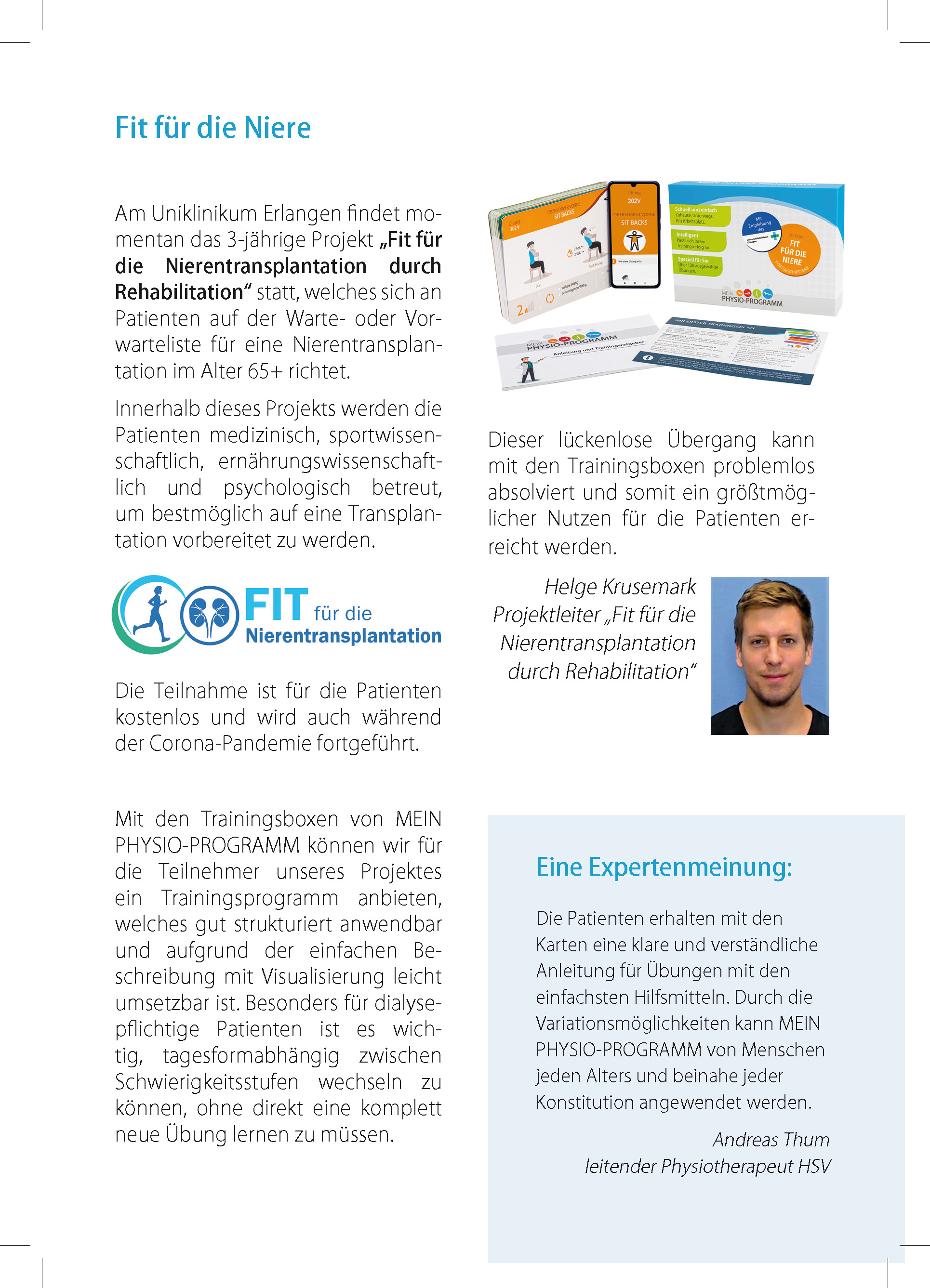 Fit für die Niere