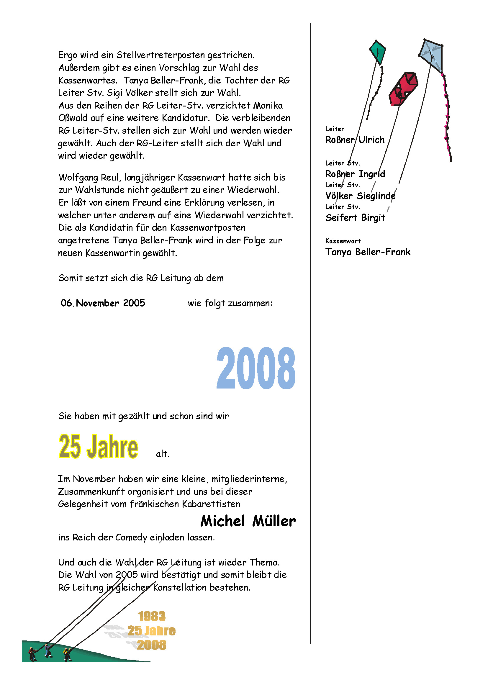 Regionalgruppe Würzburg - Dialyse - Chronik